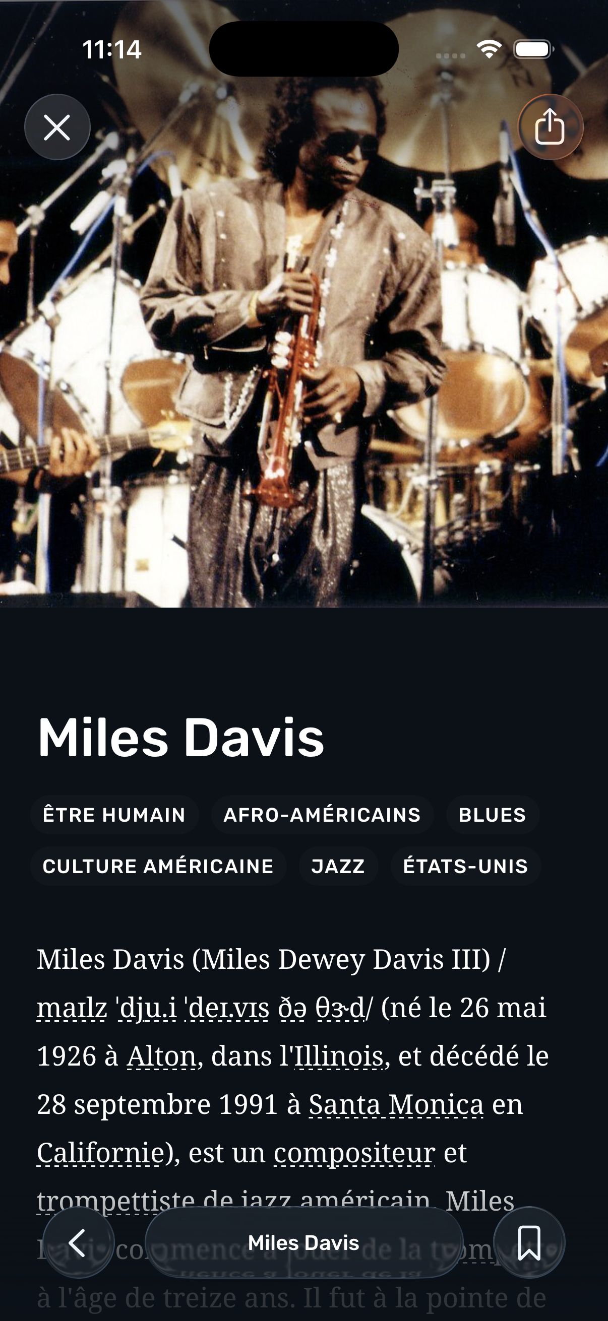 Lecture d'article Wikipedia